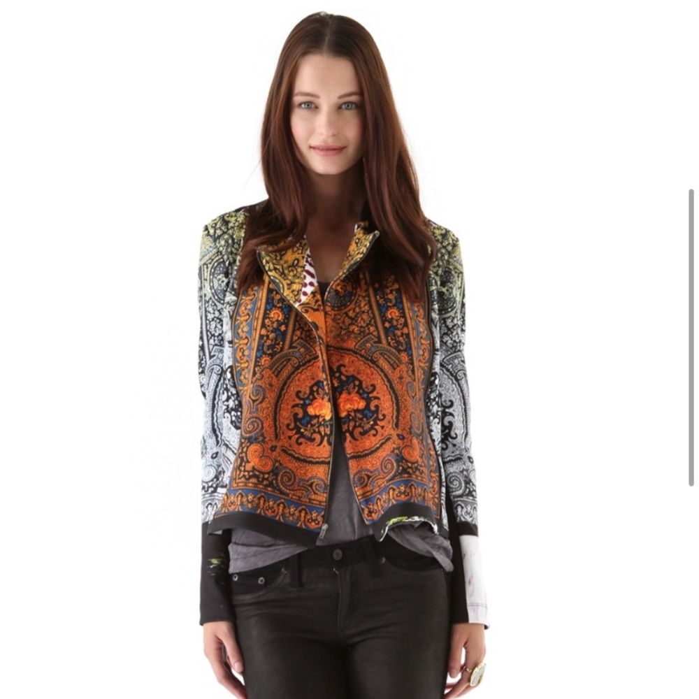 Clover Canyon Printed Moto Jacket